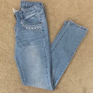 Route 66 Skinny Jeans Girls Size 12 with waistband
